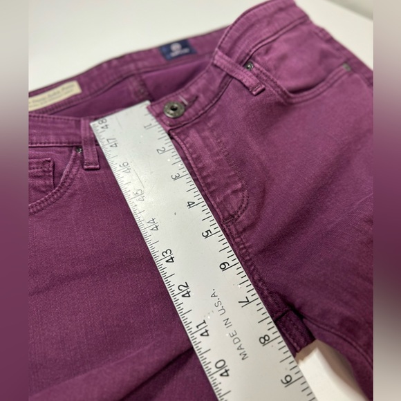 REVOLVE AG Jeans The Stevie Ankle Slim Straight Merlot Berry SZ 27P - Picture 15 of 17